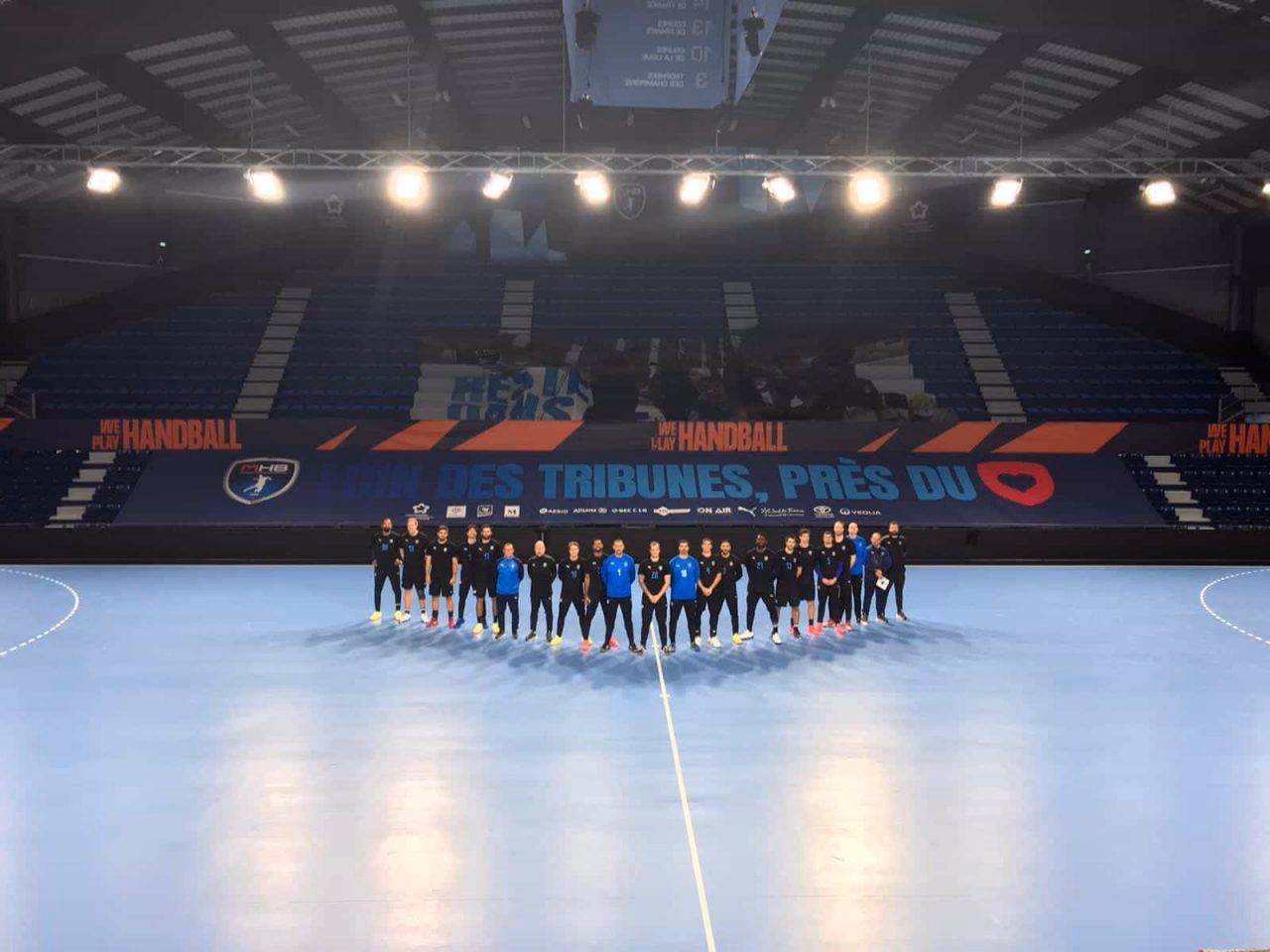 Arène de handball comble (Montpellier)