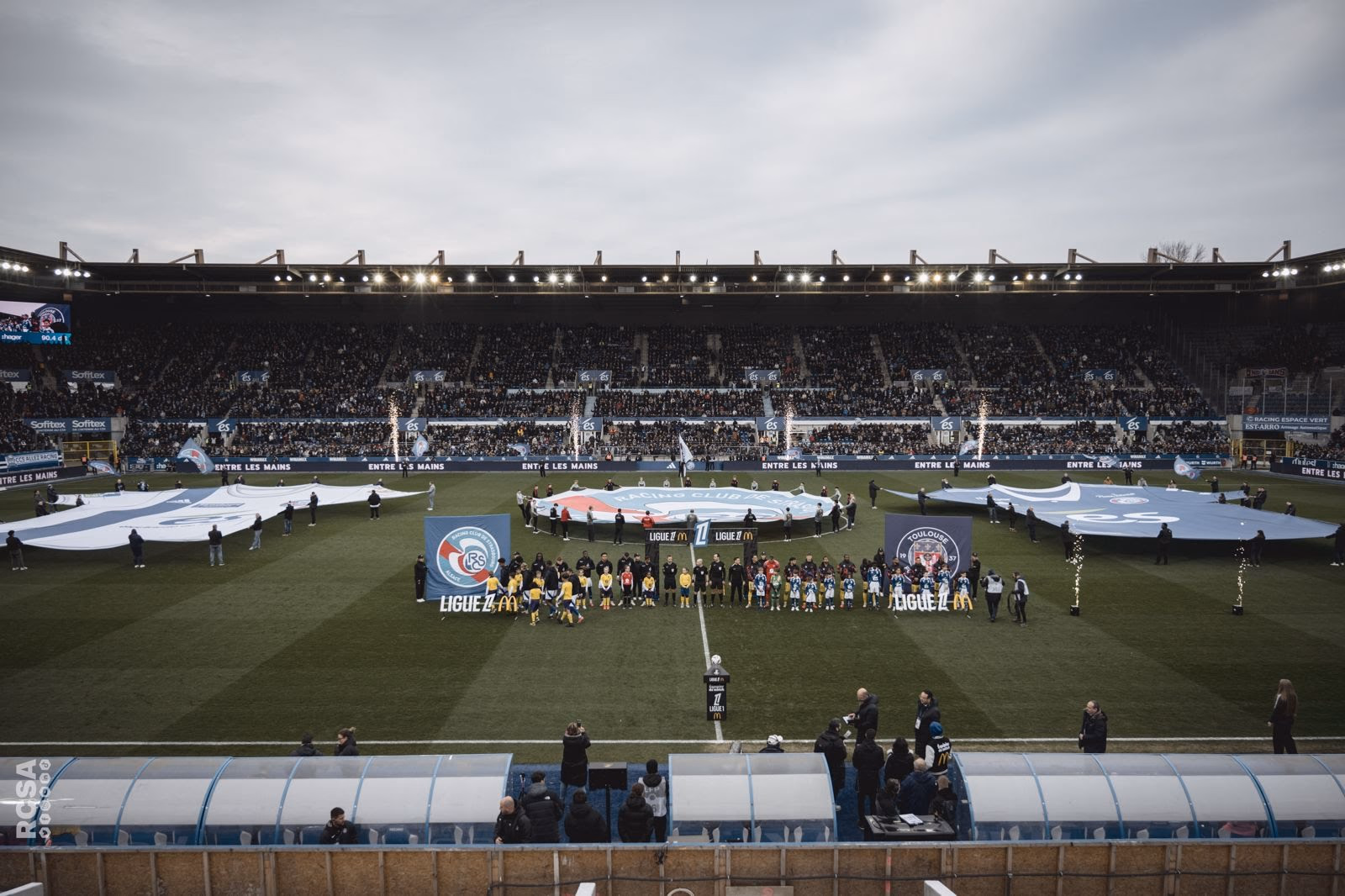 Stade de la Meinau habillage Nakara Sport RCSA Strasbourg