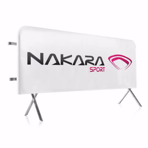 Housse de barrière imprimée aux couleurs d’un événement sportif | Nakara Sport